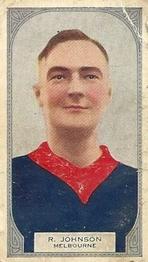 1933 Hoadley's Victorian Footballers #73 Robert Johnson Front